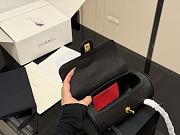 CHANEL 2026 - Chanel Preppy Coco Bowling Bag Black Shiny Caviar Brushed Gold Hardware - 3