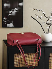 CHANEL 2026 - Chanel Maxi Flapbag Grained Calfskin & Gold Metal Dark Burgundy - 3