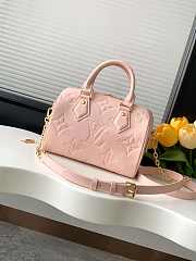 LV Speedy Bandoulière 20 Monogram Pink Opale M47136 Size 20.5 x 13.5 x 12cm - 3