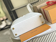  LV Capucines BB M11343 Calfskin Leather White/Pink Size 27 x 18 x 9cm - 5