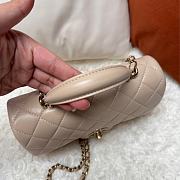 Chanel Classic Handle light milk tea color Size 20cm - 6
