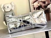 LV 2026 - Keepall Bandoulière 50 Bag Silver Monogram Mirror coated canvas M26766 - 6