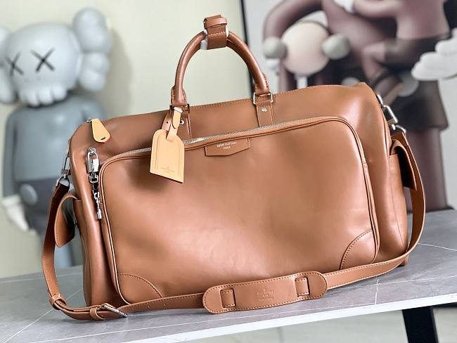 LV 2026 - Keepall Cargo Bandoulière 35 bag Caramel Brown Calfskin Size 35.5 x 21 x 22 cm - 1