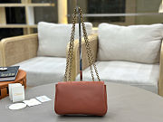 Chloé heritage chain leather small shoulder bag Terracotta Rose Size 21x13x5cm - 2