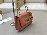 Chloé heritage chain leather small shoulder bag Terracotta Rose Size 21x13x5cm - 3
