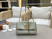 Chloé heritage chain leather small shoulder bag Sage Green Size 21x13x5cm - 1