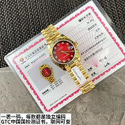Rolex Datejust 31 Gold - Red Ombré Dial, Diamond Bezel - 1
