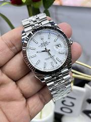 Rolex Datejust Clean Factory Green Dial White Watch  - 6