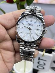 Rolex Datejust Clean Factory Green Dial White Watch  - 4