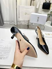 J'Adior Slingback Pump Black Patent Calfskin 6.5cm - 4