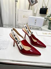 J'Adior Slingback Pump Ruby Red Calfskin 6.5cm - 1