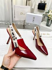 J'Adior Slingback Pump Ruby Red Calfskin 6.5cm - 5