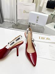 J'Adior Slingback Pump Ruby Red Calfskin 6.5cm - 2