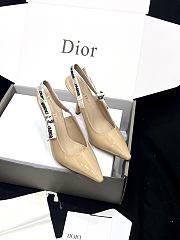 J'Adior Slingback Pump Beige Patent Calfskin 6.5cm - 6