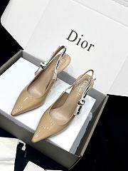J'Adior Slingback Pump Beige Patent Calfskin 6.5cm - 5