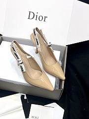 J'Adior Slingback Pump Beige Patent Calfskin 6.5cm - 4
