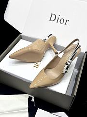 J'Adior Slingback Pump Beige Patent Calfskin 6.5cm - 3