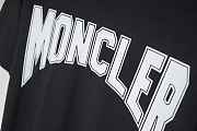 Moncler Trendy Printed Letter T-shirt Summer Short Black - 5