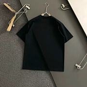 Moncler Trendy Printed Letter T-shirt Summer Short Black - 6