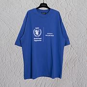Balenciaga World Food Programme Blue T Shirt  - 1