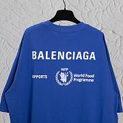 Balenciaga World Food Programme Blue T Shirt  - 5
