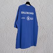 Balenciaga World Food Programme Blue T Shirt  - 4