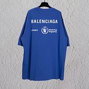 Balenciaga World Food Programme Blue T Shirt  - 3
