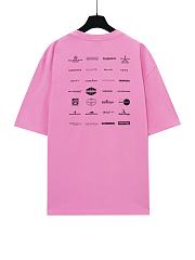 Balenciaga Pink Logo T-shirt in Cotton - 2