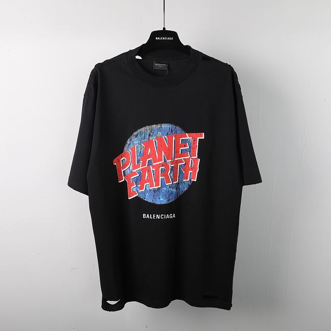 Balenciaga graphic-print t-shirt Black - 1