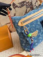 LV Baggy Bag Blue Denim M27329 Size 30 x 22 x 13 cm - 3