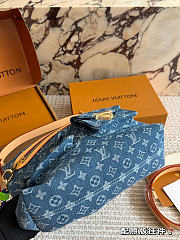 LV Baggy Bag Blue Denim M27329 Size 30 x 22 x 13 cm - 5