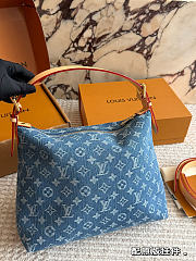 LV Baggy Bag Blue Denim M27329 Size 30 x 22 x 13 cm - 6