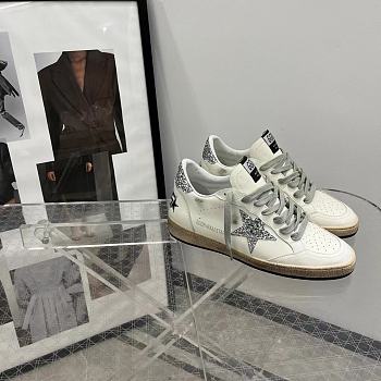 Golden Goose Ball Star In White Silver For Women GWF00102 F000317 10273