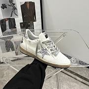 Golden Goose Ball Star In White Silver For Women GWF00102 F000317 10273 - 2