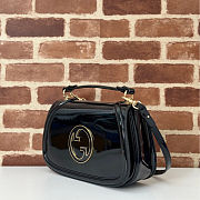 Gucci Blondie chain bag in black patent leather Size 32x7x10cm - 4