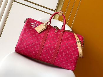 LV Keepall Bandoulière 45 Pondichery Pink M26868 Szie 45 x 27 x 20 cm