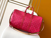 LV Keepall Bandoulière 45 Pondichery Pink M26868 Szie 45 x 27 x 20 cm - 6
