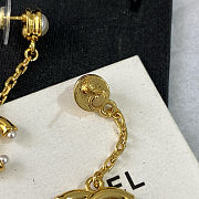 Chanel CC Logo Drop Earrings with Pearls Gold - 3