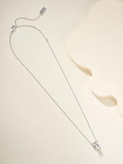 Chanel Eternal N°5 Necklace Silver  - 4