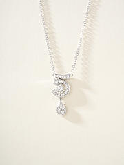 Chanel Eternal N°5 Necklace Silver  - 2