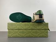 Gucci Men's serigraphy Screener trainer in dark blue and beige 848322 HVKI0 9666 - 3