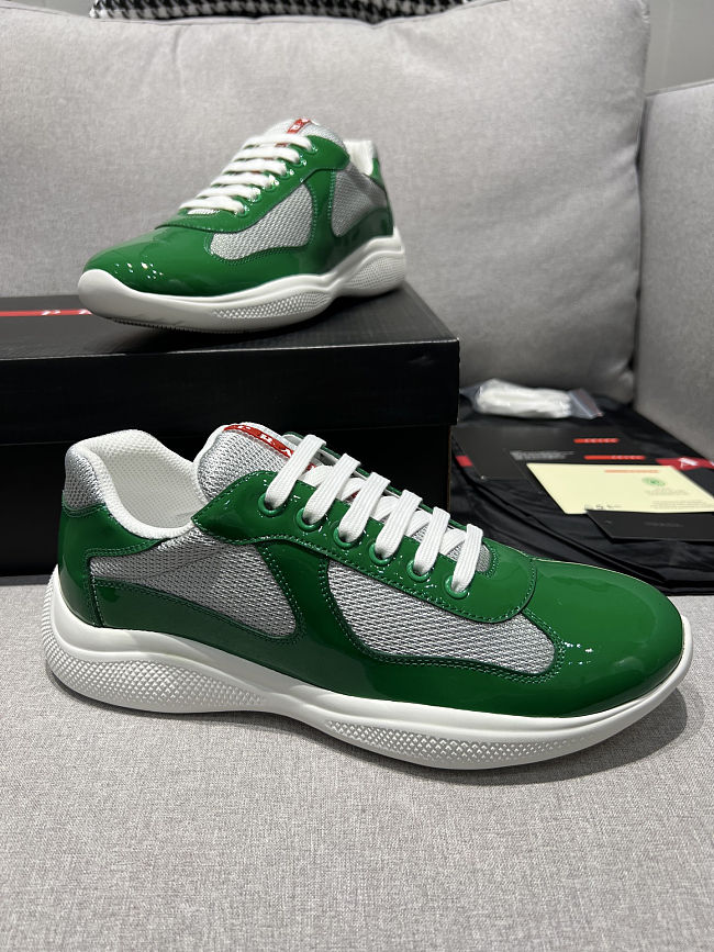 Prada America's Cup Patent leather and technical fabric Green 4E3400_ASZ_F0J8D_F_G000 - 1
