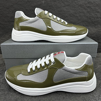 Prada America's Cup Patent leather and technical fabric Loden Green 4E3400_ASZ_F04B4_F_G000