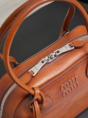 MiuMiu Vivant Leather bag Cognac Size 32x19.5x11cm - 5