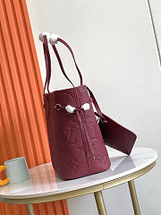LV Neverfull MM Monogram Empreinte Leather Size 28 x 14 x 31cm - 4