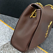 Saint Laurent Kate Chain Wallet in Smooth Leather Brown with Gold Hardware Size 28.5x20x6cm - 6