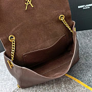 Saint Laurent Kate Chain Wallet in Smooth Leather Brown with Gold Hardware Size 28.5x20x6cm - 4