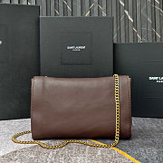 Saint Laurent Kate Chain Wallet in Smooth Leather Brown with Gold Hardware Size 28.5x20x6cm - 2