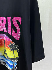 Balenciaga Paris Tropical T-Shirt - Black  - 3