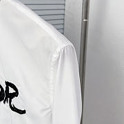Dior Stylish Embroidery Trendy Shirts White - 3